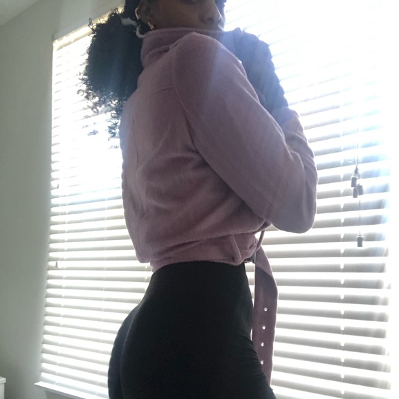 SOLD Pink Fur Motto / Biker Jacket - Picture 8 of 8